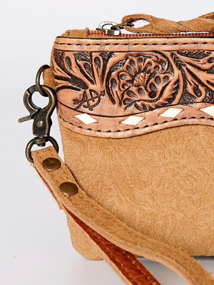 American Darling Wristlet Hand Tooled Embossed Genuine Leather Western Women Bag | Handbag Purse | Women Wristlet Purse | Wristlet Purse | Travel Wristlet Purse | Leather Wristlet Purse | Clutch Wristlet Purse