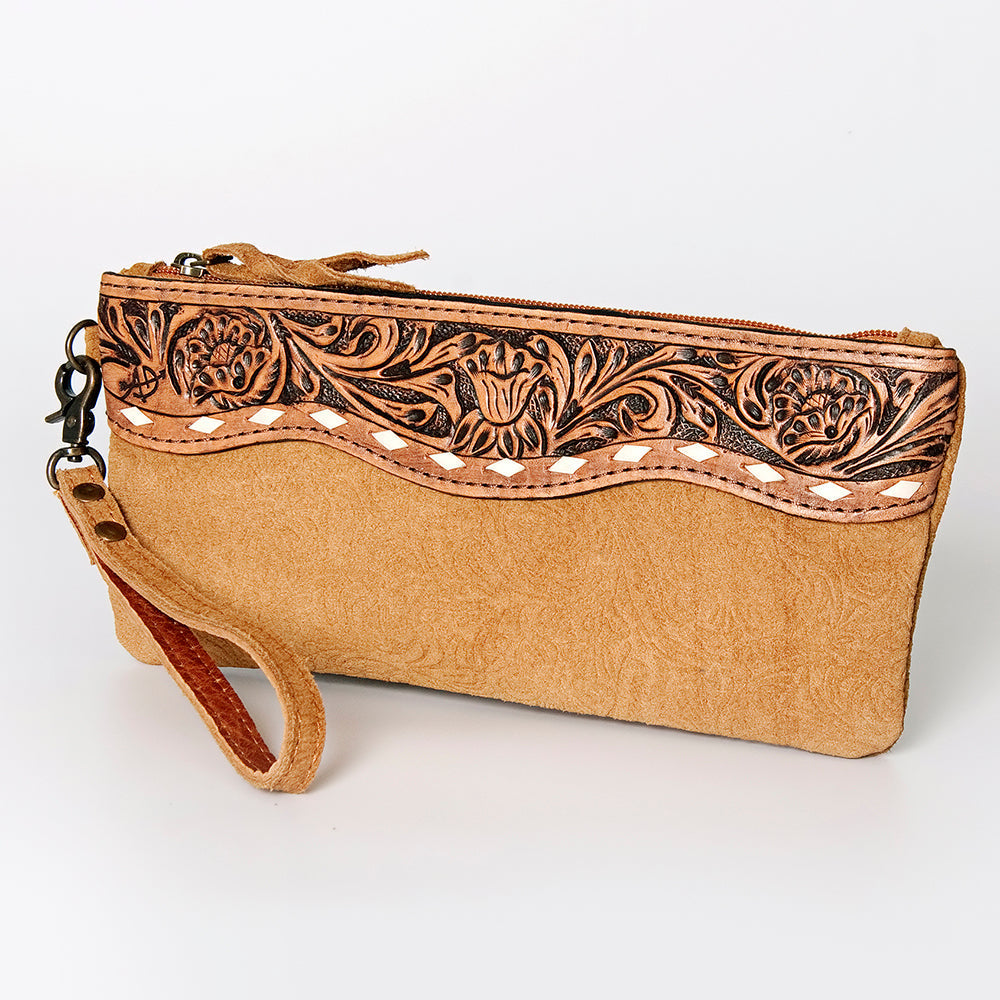 American Darling Wristlet Hand Tooled Embossed Genuine Leather Western Women Bag | Handbag Purse | Women Wristlet Purse | Wristlet Purse | Travel Wristlet Purse | Leather Wristlet Purse | Clutch Wristlet Purse