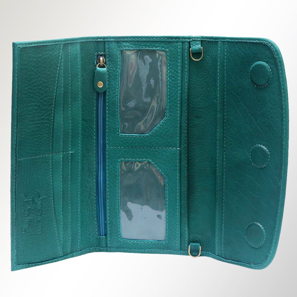 American Darling Wallet Genuine Leather Women Bag Western Handbag Purse