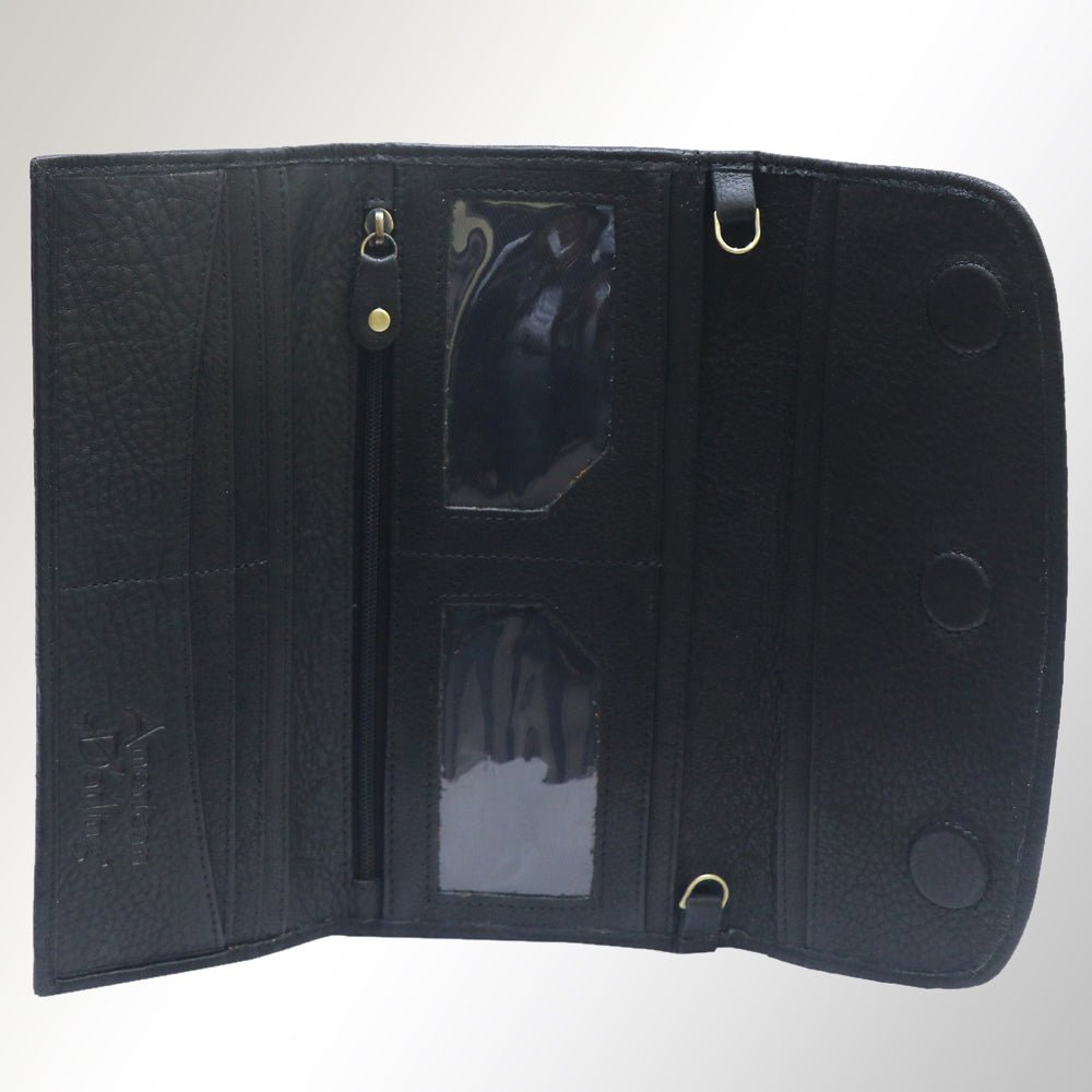 American Darling Wallet Genuine Leather Women Bag Western Handbag Purse