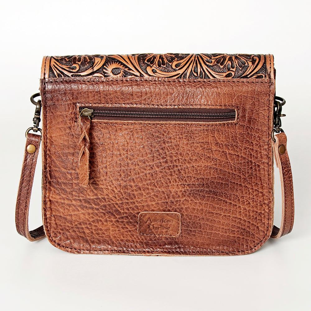 ADBG826C American Darling Hand Tooled Saddle Blanket Genuine Leather Women Bag Western Handbag Purse
