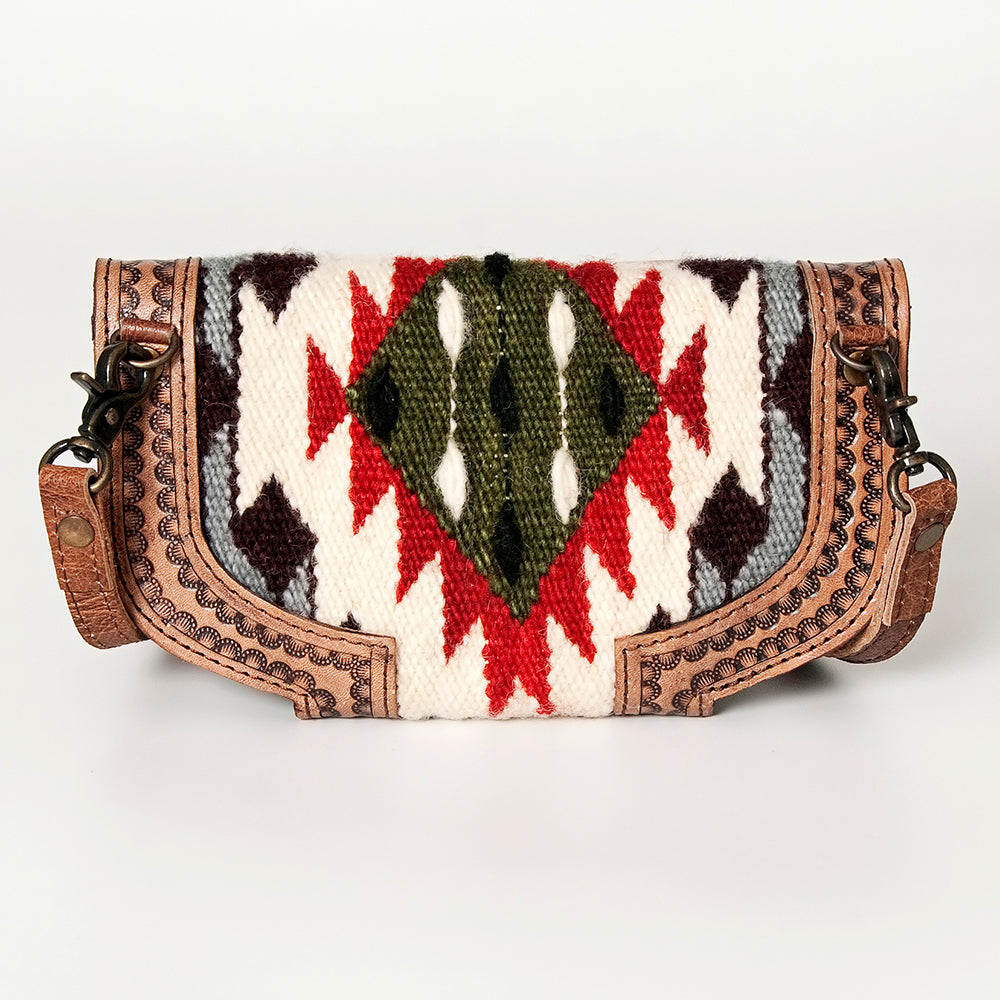ADBG829E American Darling Hand Tooled Saddle Blanket Genuine Leather Women Bag Western Handbag Purse