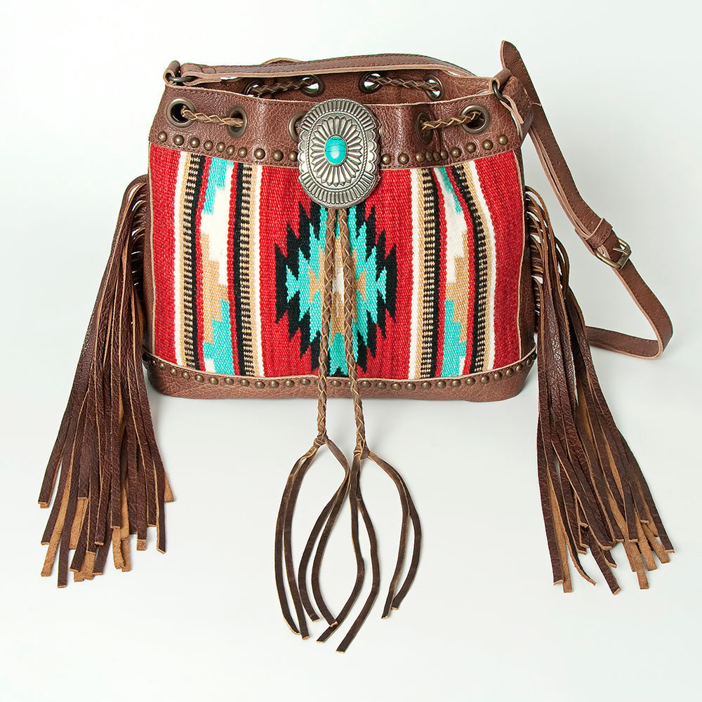 ADBG836A American Darling Hand Tooled Saddle Blanket Genuine Leather Women Bag Western Handbag Purse