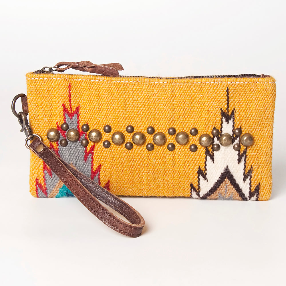 American Darling Wristlet Saddle Blanket Fabric Genuine Leather Western Women Bag | Handbag Purse | Women Wristlet | Wristlet Wristlet | Travel Wristlet | Leather Wristlet | Clutch Wristlet
