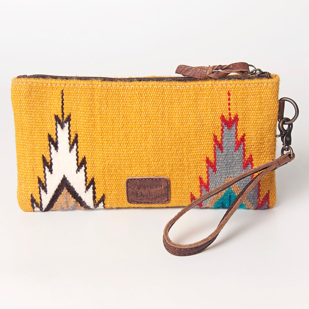 American Darling Wristlet Saddle Blanket Fabric Genuine Leather Western Women Bag | Handbag Purse | Women Wristlet | Wristlet Wristlet | Travel Wristlet | Leather Wristlet | Clutch Wristlet
