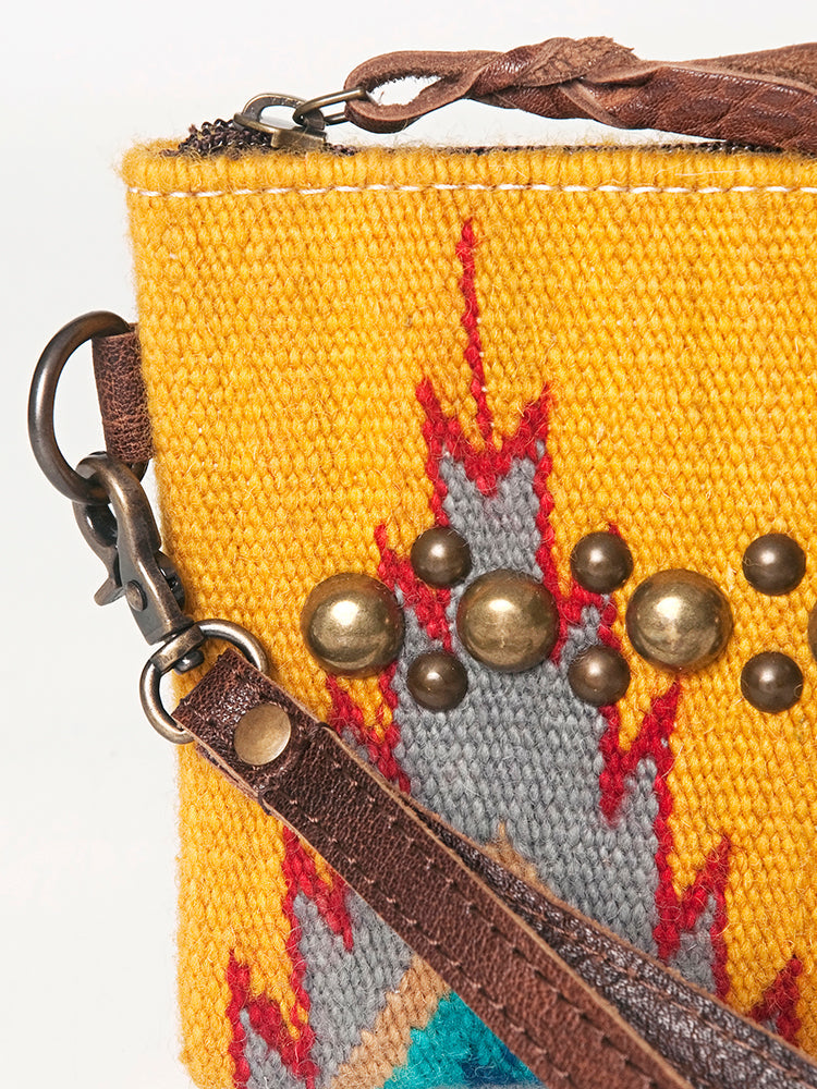 American Darling Wristlet Saddle Blanket Fabric Genuine Leather Western Women Bag | Handbag Purse | Women Wristlet | Wristlet Wristlet | Travel Wristlet | Leather Wristlet | Clutch Wristlet