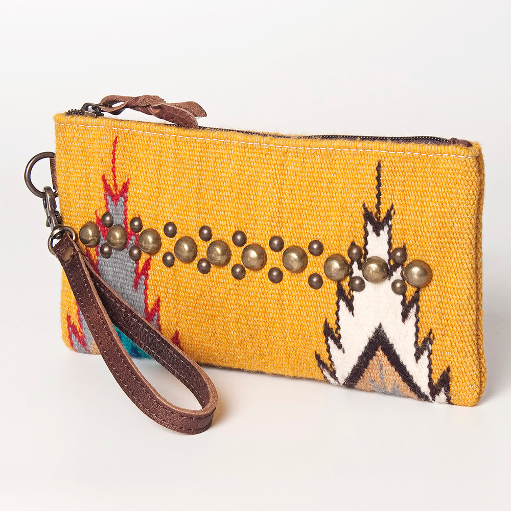 American Darling Wristlet Saddle Blanket Fabric Genuine Leather Western Women Bag | Handbag Purse | Women Wristlet | Wristlet Wristlet | Travel Wristlet | Leather Wristlet | Clutch Wristlet
