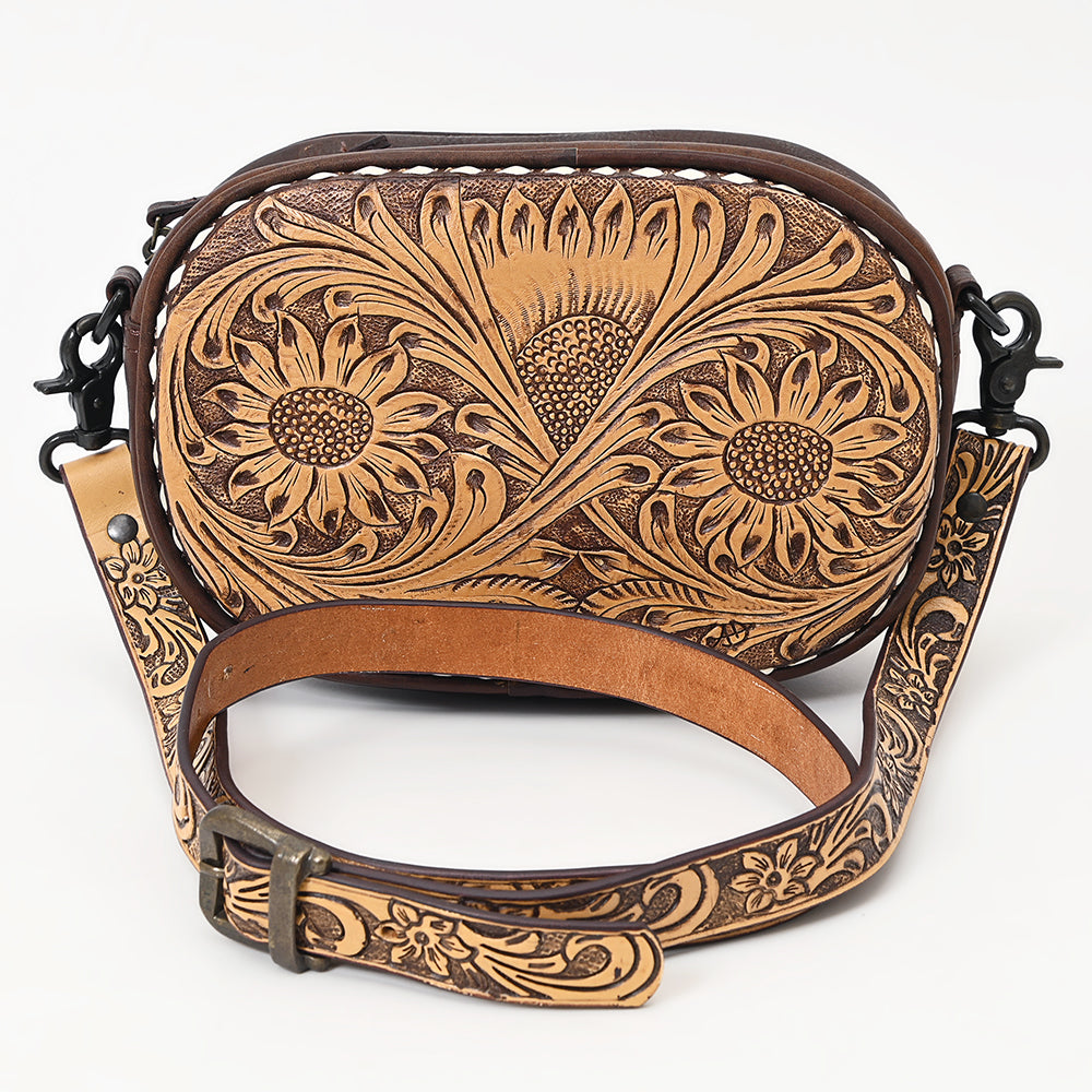 American Darling ADBGZ604 Crossbody Hand Tooled Genuine Leather Women Bag Western Handbag Purse