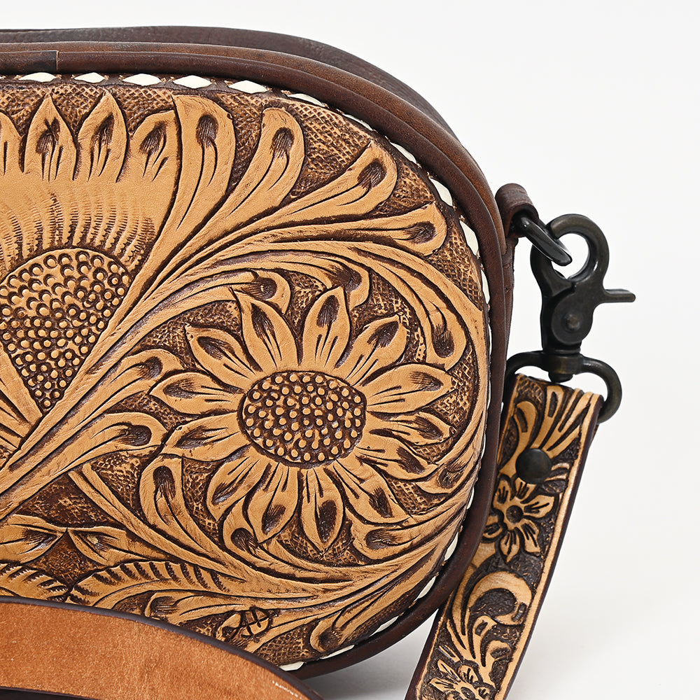 American Darling ADBGZ604 Crossbody Hand Tooled Genuine Leather Women Bag Western Handbag Purse