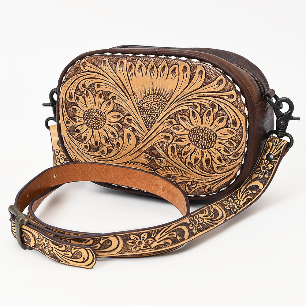 American Darling ADBGZ604 Crossbody Hand Tooled Genuine Leather Women Bag Western Handbag Purse