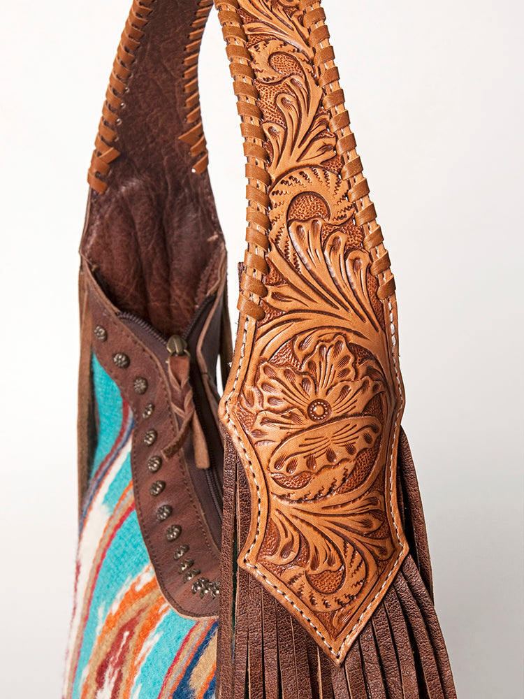 American Darling Hobo Hair On Genuine Leather women bag western handbag purse