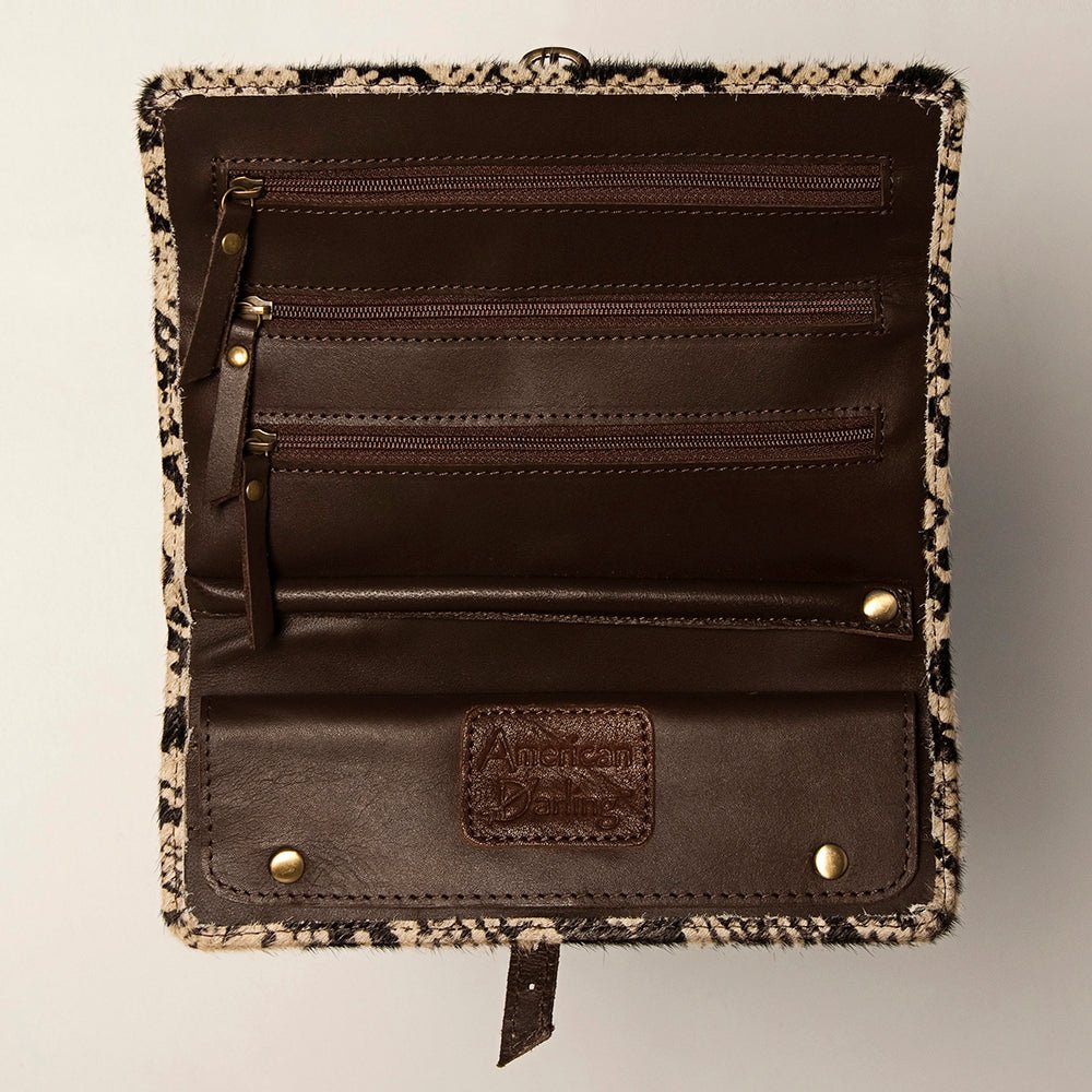 American Darling Jewelry Case Hair On Genuine Leather women bag western handbag purse