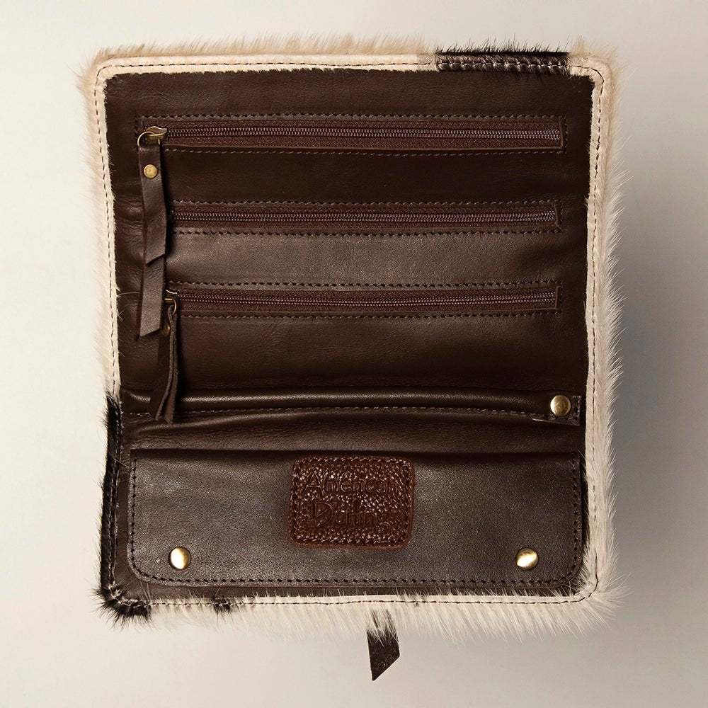 American Darling Jewelry Case Hair On Genuine Leather women bag western handbag purse