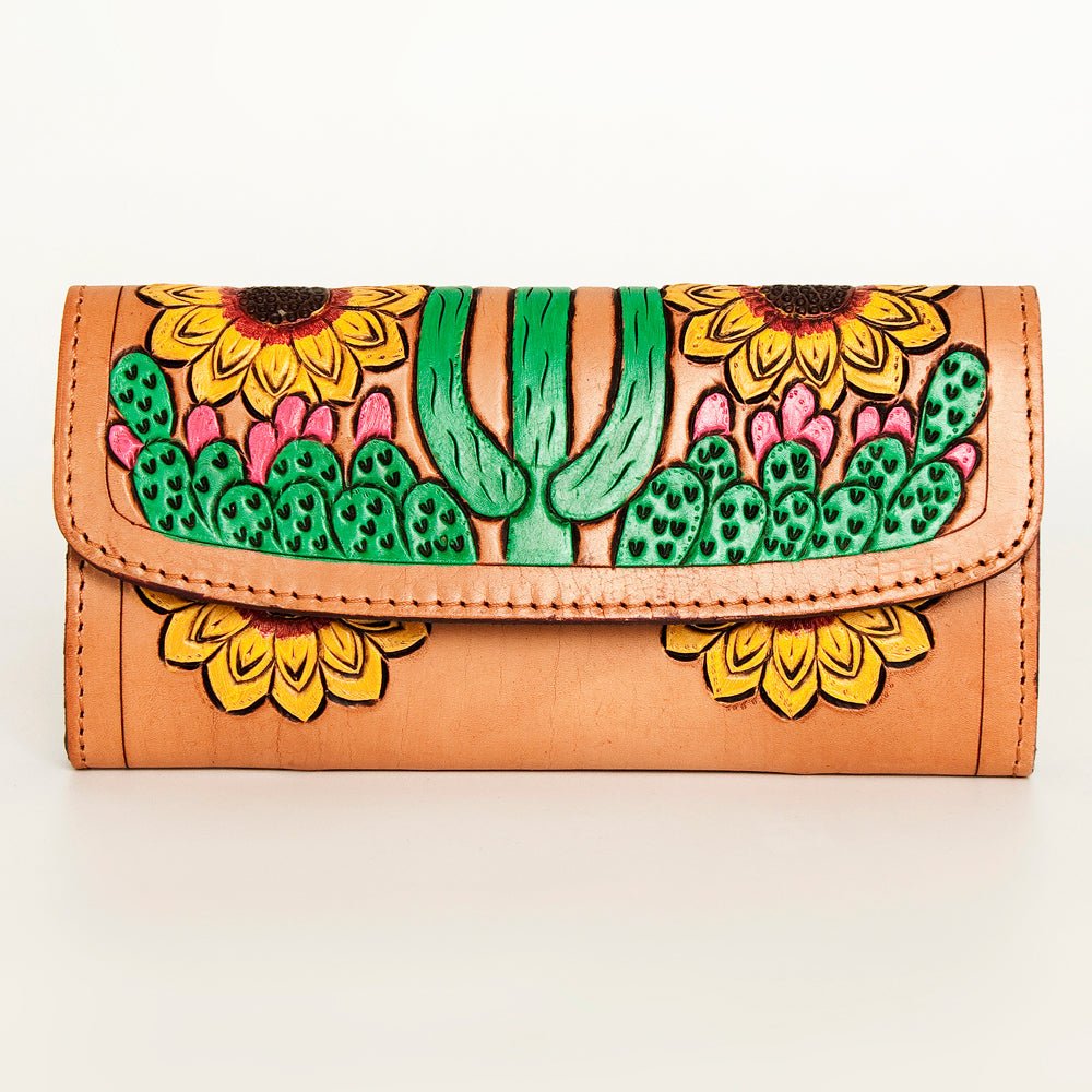 American Darling Wallet Hand Tooled Genuine Leather women bag western handbag purse