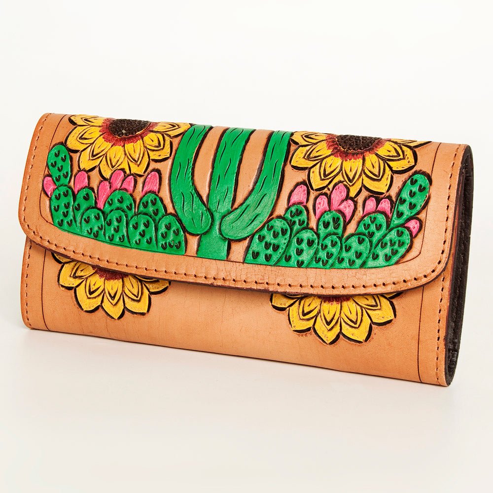 American Darling Wallet Hand Tooled Genuine Leather women bag western handbag purse
