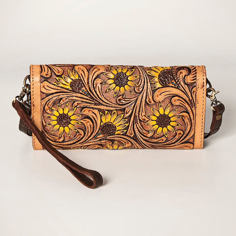 American Darling Wallet Hand Tooled Genuine Leather women bag western handbag purse