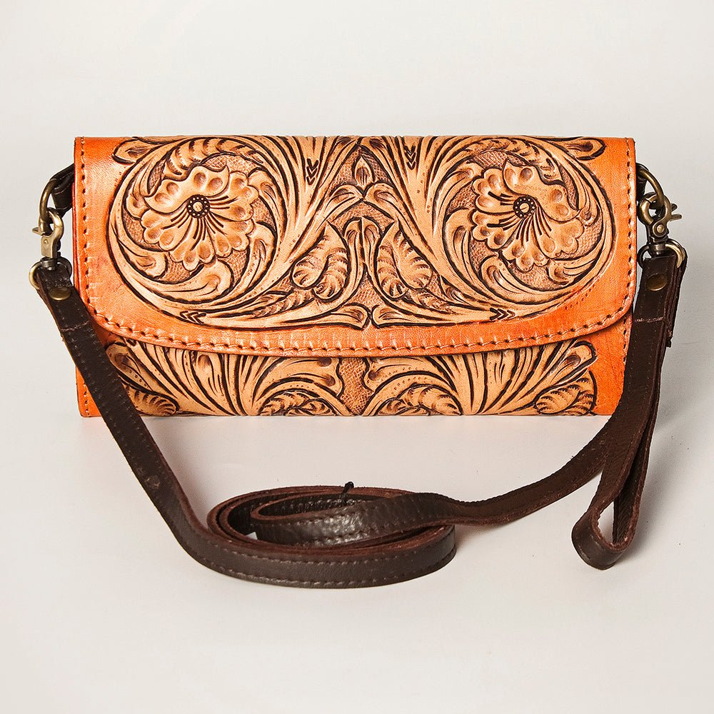 American Darling Wallet Hand Tooled Genuine Leather women bag western handbag purse