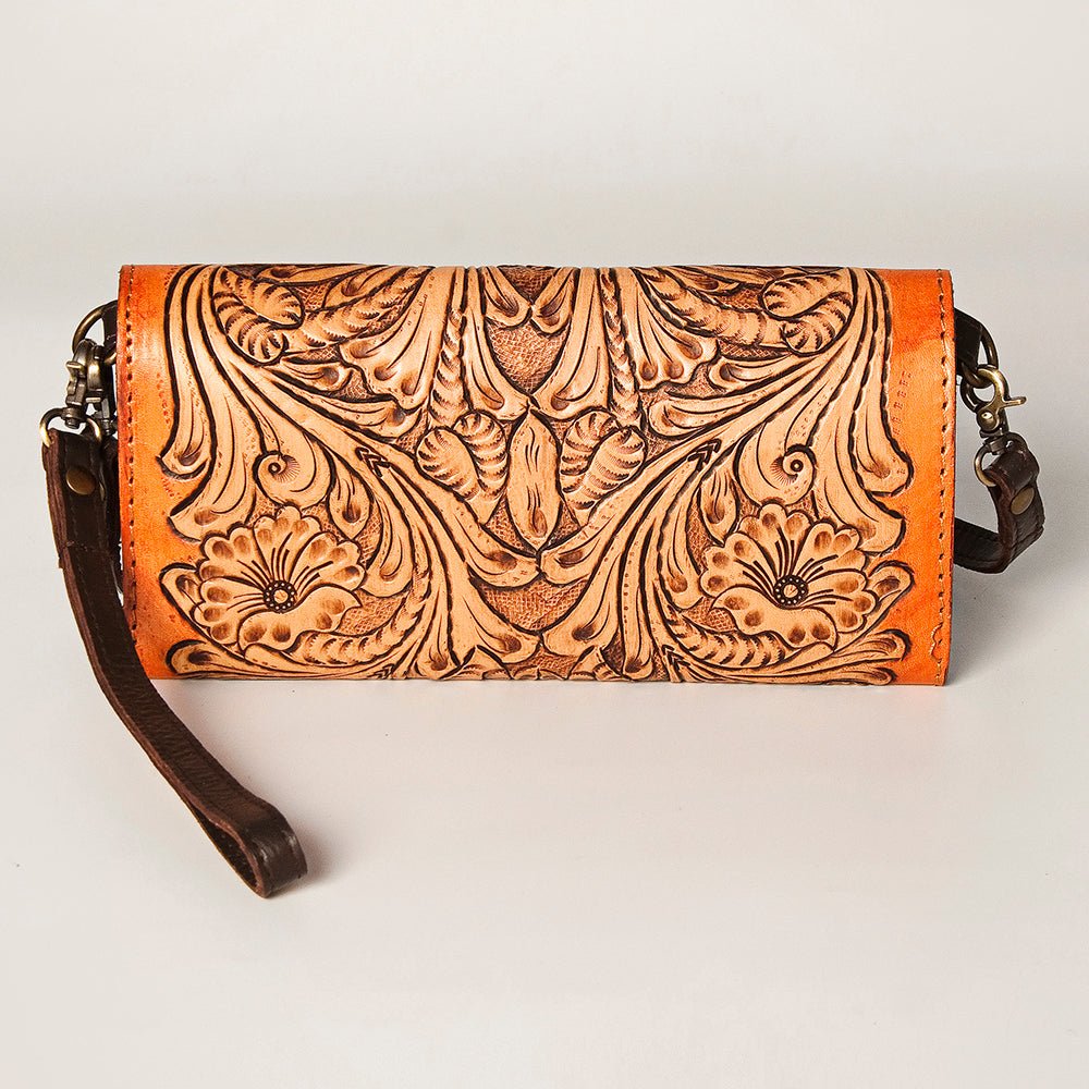 American Darling Wallet Hand Tooled Genuine Leather women bag western handbag purse