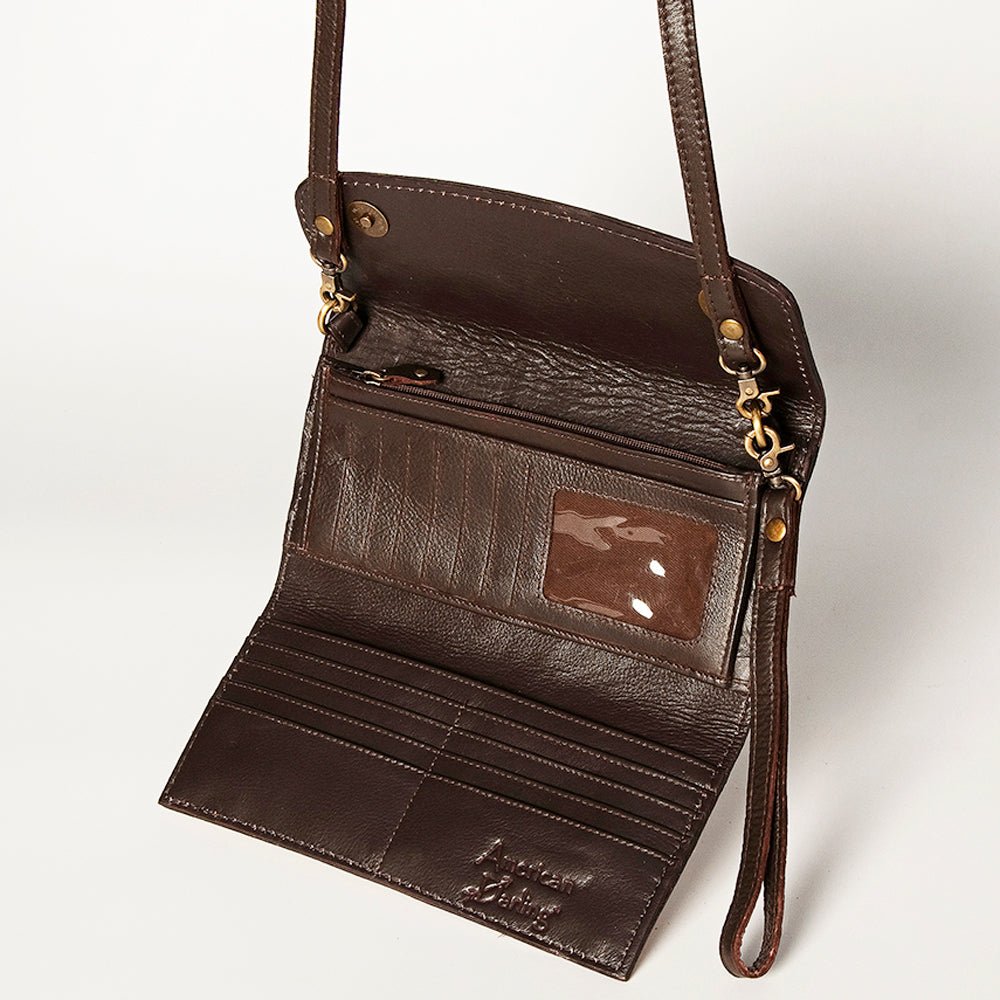 American Darling Wallet Hand Tooled Genuine Leather women bag western handbag purse