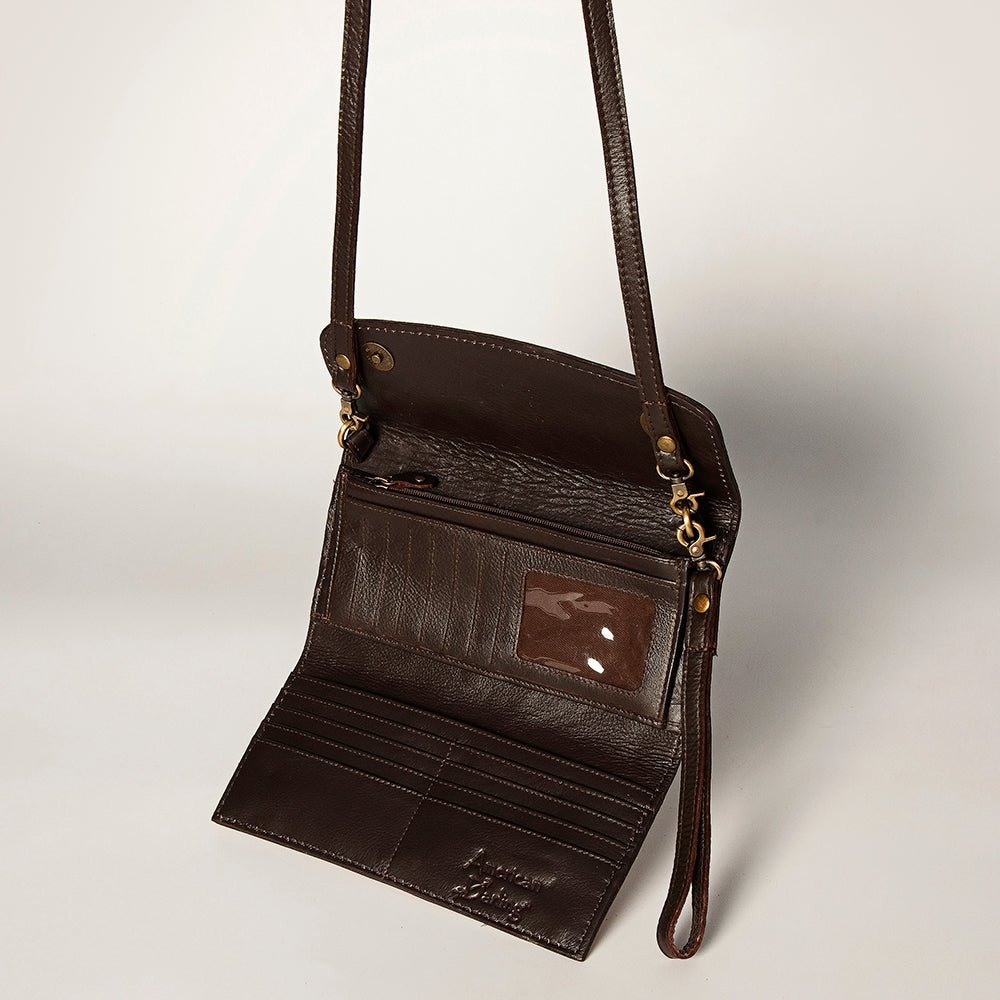 American Darling Wallet Hand Tooled Genuine Leather women bag western handbag purse