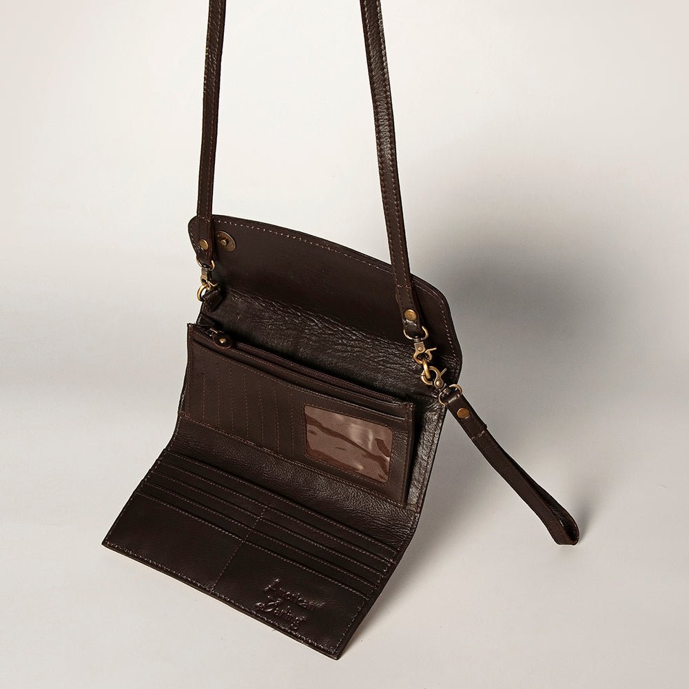 American Darling Wallet Hand Tooled Genuine Leather women bag western handbag purse