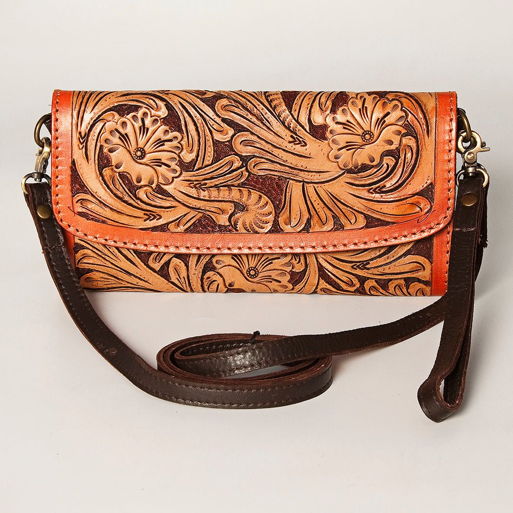 American Darling Wallet Hand Tooled Genuine Leather women bag western handbag purse