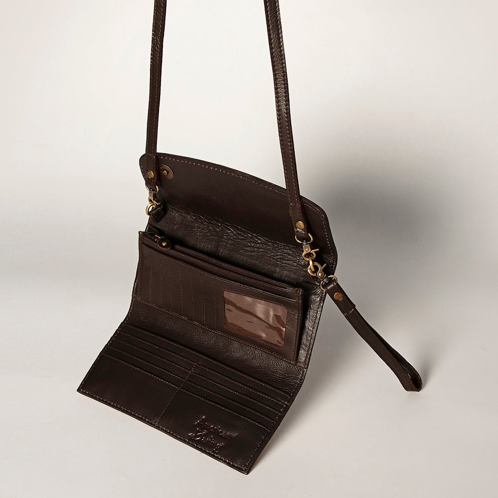 American Darling Wallet Hand Tooled Genuine Leather women bag western handbag purse