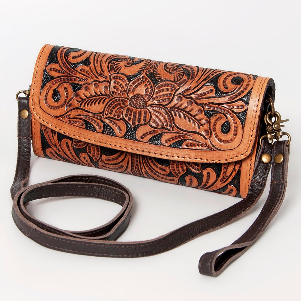 American Darling Wallet Hand Tooled Genuine Leather women bag western handbag purse