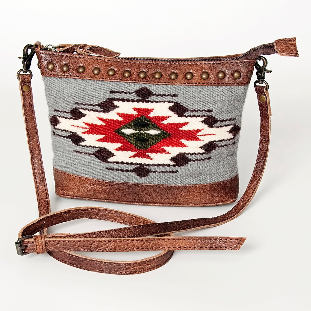 American Darling Saddle Blanket Genuine Leather Women Bag Western Handbag Purse