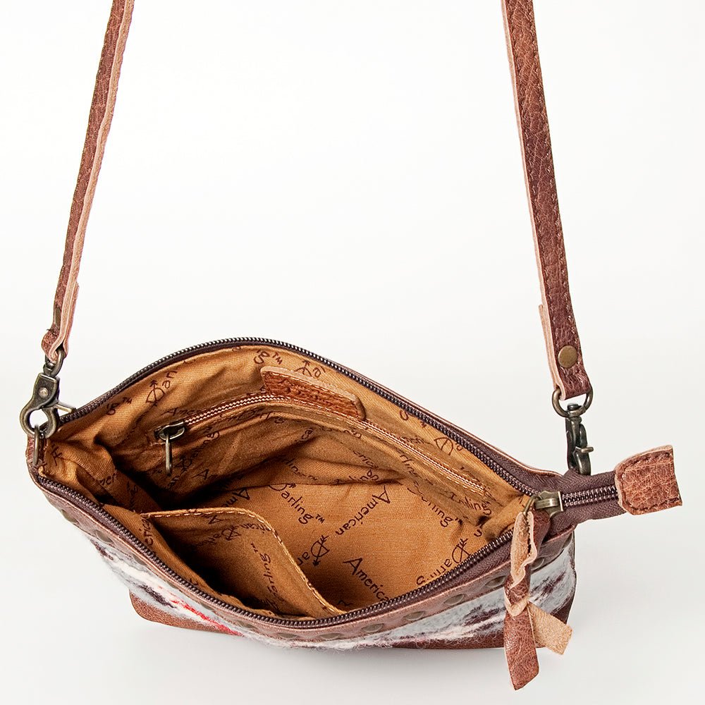 American Darling Saddle Blanket Genuine Leather Women Bag Western Handbag Purse