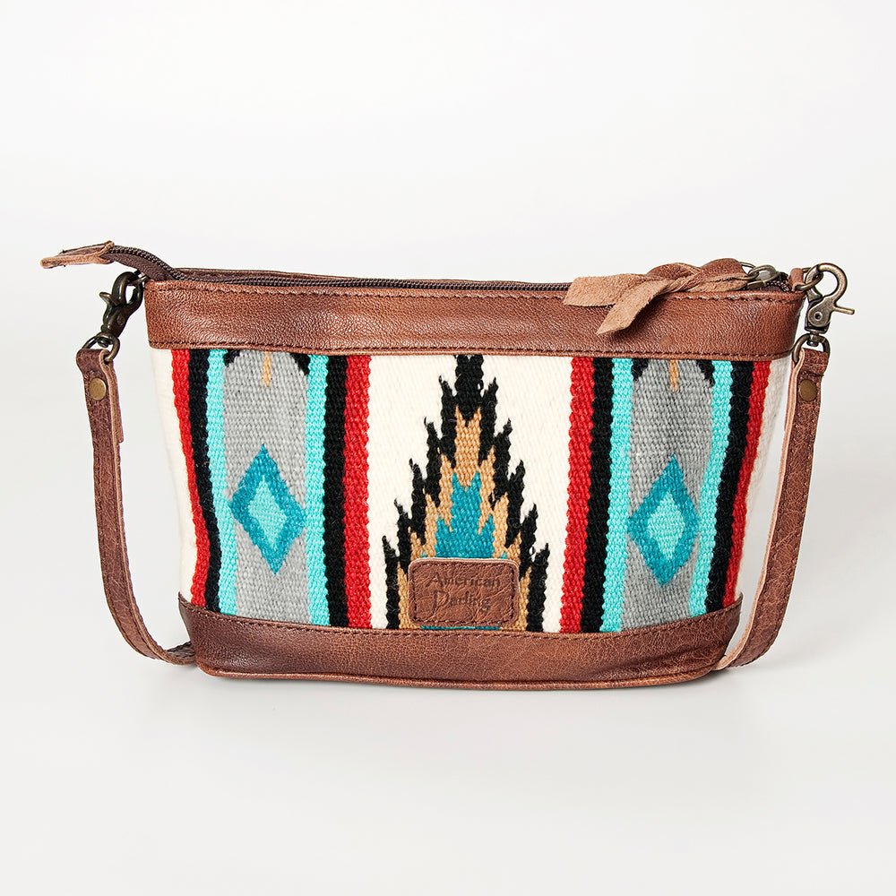 American Darling Saddle Blanket Genuine Leather Women Bag Western Handbag Purse