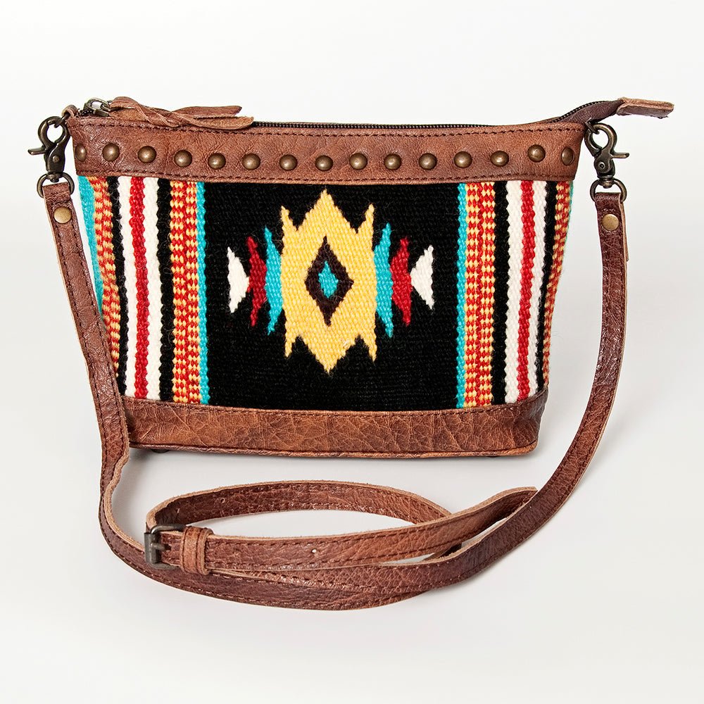 American Darling Saddle Blanket Genuine Leather Women Bag Western Handbag Purse