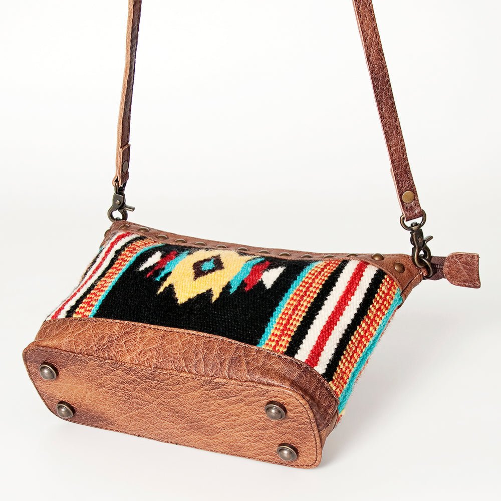 American Darling Saddle Blanket Genuine Leather Women Bag Western Handbag Purse