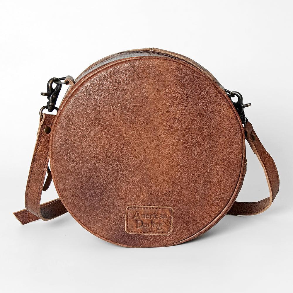 ADBG839C American Darling Hand Tooled Saddle Blanket Genuine Leather Women Bag Western Handbag Purse