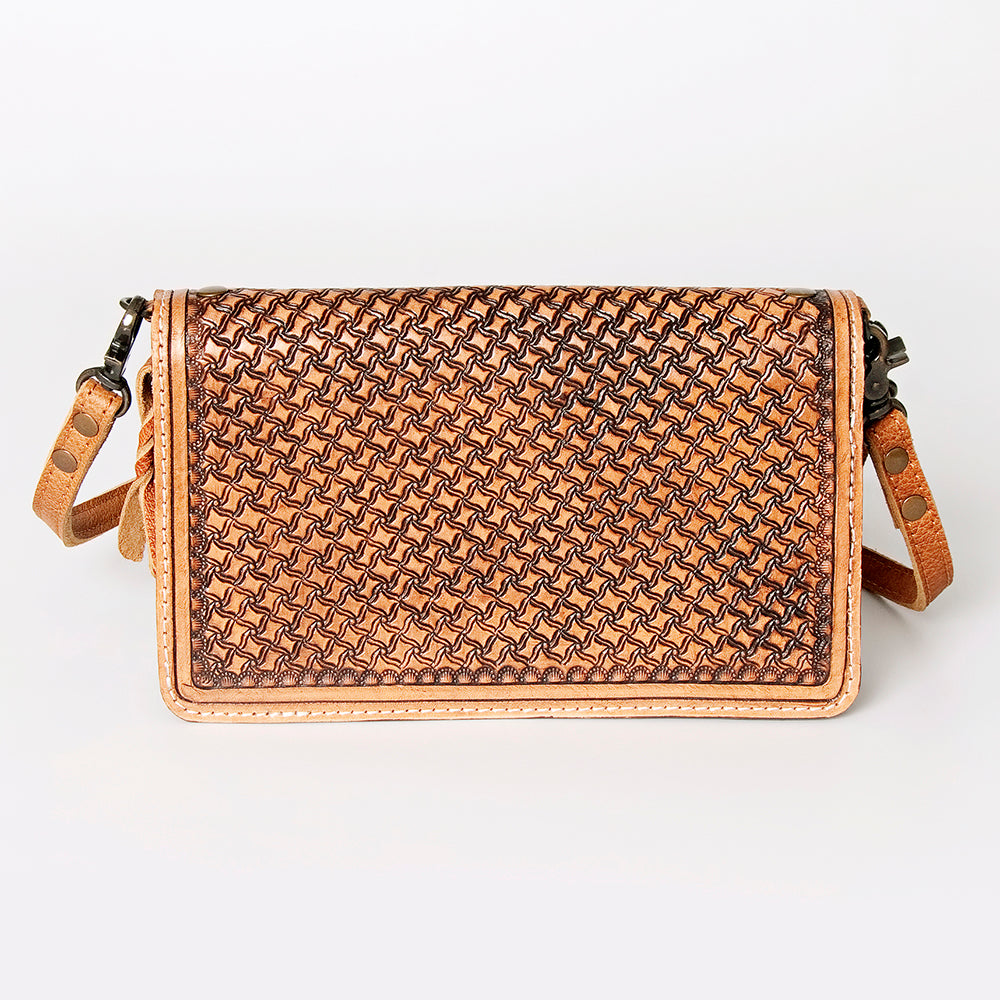 ADBG844E American Darling Hand Tooled Saddle Blanket Genuine Leather Women Bag Western Handbag Purse