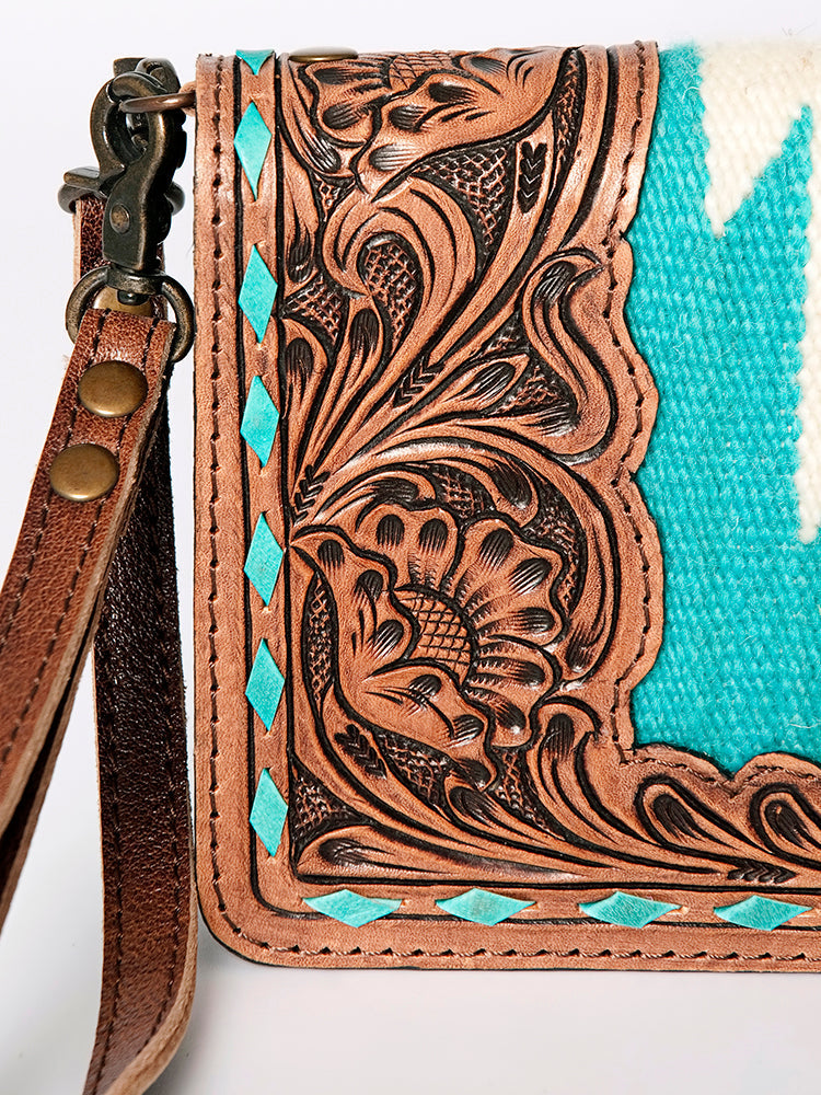 ADBG844F American Darling Hand Tooled Saddle Blanket Genuine Leather Women Bag Western Handbag Purse