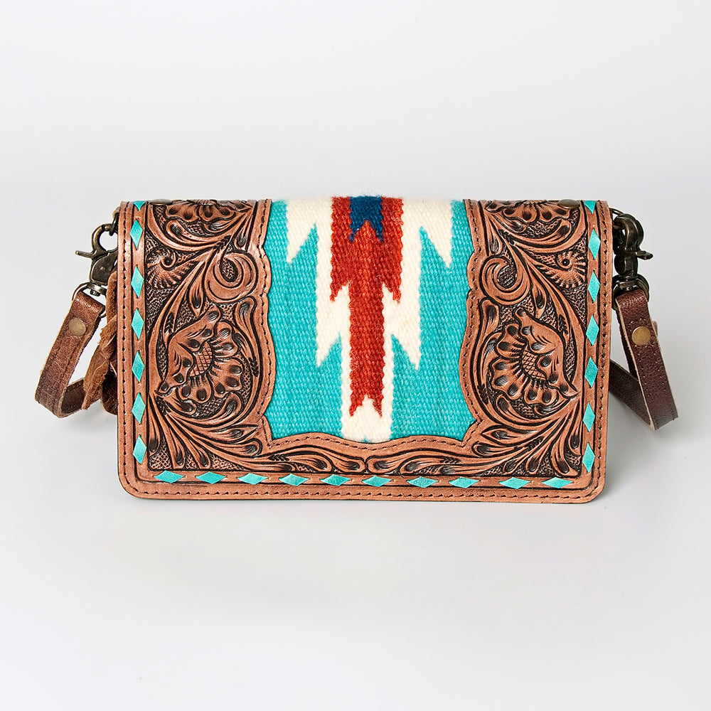ADBG844F American Darling Hand Tooled Saddle Blanket Genuine Leather Women Bag Western Handbag Purse
