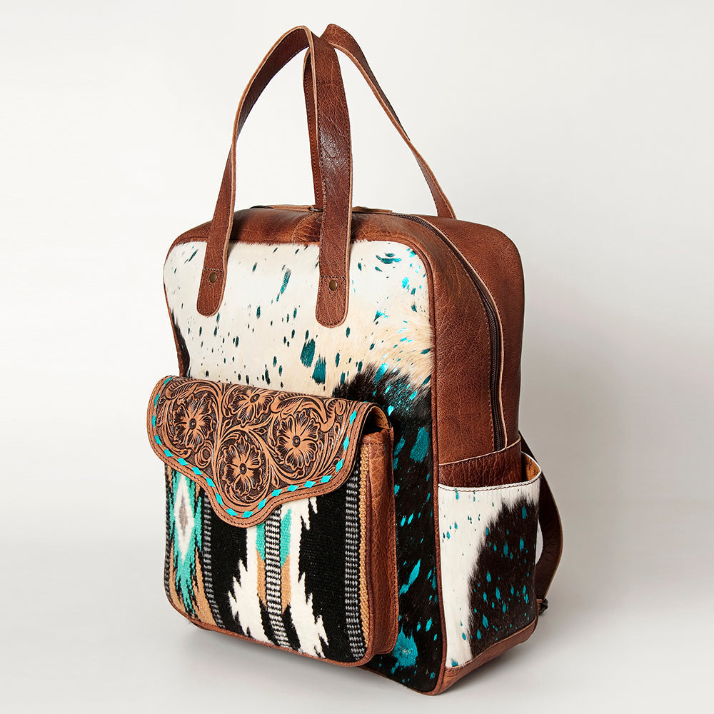 ADBG849B American Darling Saddle Blanket Hair On Genuine Leather Women Bag Western Handbag Purse