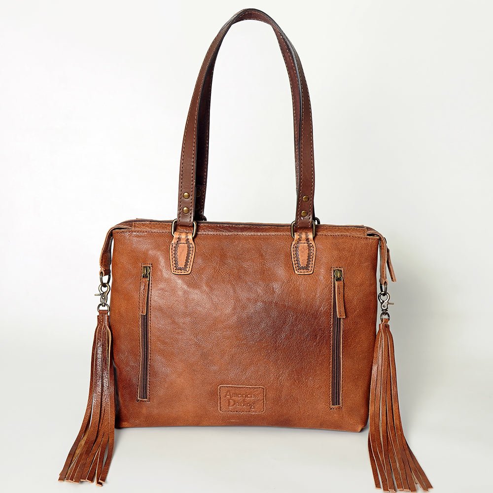 ADBG855E American Darling Hand Tooled Saddle Blanket Genuine Leather Women Bag Western Handbag Purse