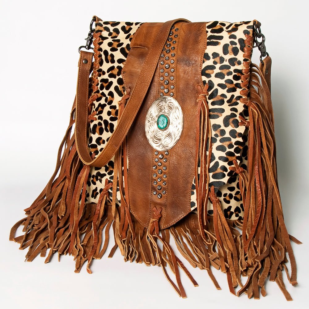 American Darling Large Crossbody Hair On Genuine Leather Women Bag Western Handbag Purse