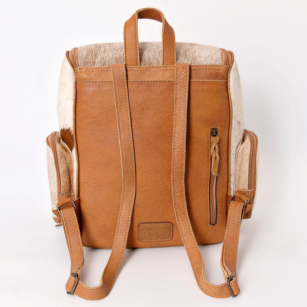ADBG860B American Darling Hand Tooled Hair On Genuine Leather Women Bag Western Handbag Purse
