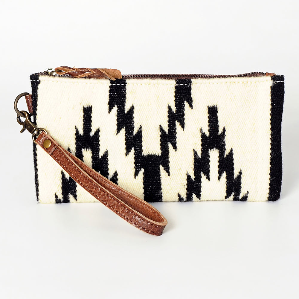 American Darling ADBG344AI Wristlet Saddle Blanket Genuine Leather Women Bag Western Handbag Purse