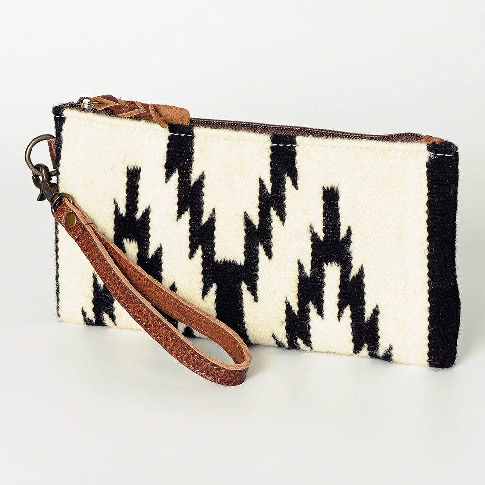 American Darling ADBG344AI Wristlet Saddle Blanket Genuine Leather Women Bag Western Handbag Purse