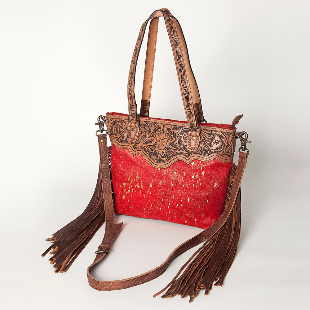 American Darling Tote Hair On Genuine Leather Women Bag Western Handbag Purse