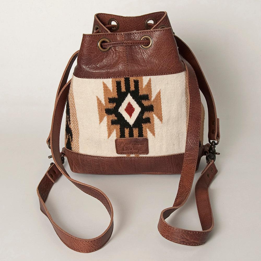 ADBG862D American Darling Hand Tooled Saddle Blanket Genuine Leather Women Bag Western Handbag Purse