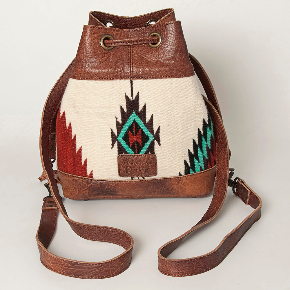 ADBG862E American Darling Hand Tooled Saddle Blanket Genuine Leather Women Bag Western Handbag Purse