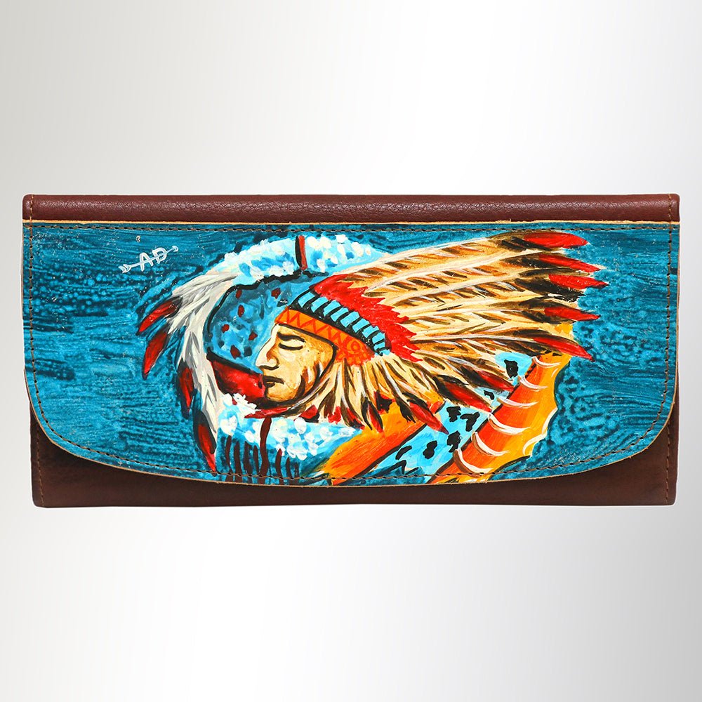 American Darling Wallet Genuine Leather Women Bag Western Handbag Purse