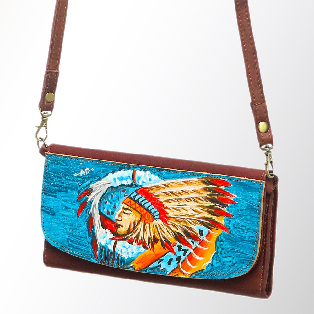 American Darling Wallet Genuine Leather Women Bag Western Handbag Purse