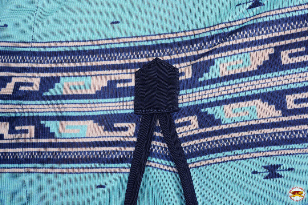 Hilason Horse Fly Sheet Uv Protect Mesh Bug Mosquito Summer Turquoise Aztec