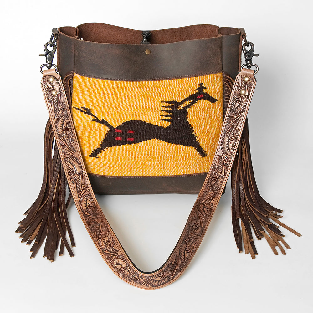 American Darling Large Crossbody Saddle Blanket Genuine Leather Western Women Bag Handbag Purse | Western Crossbody Bag | Travel Crossbody Bags | College Crossbody Bag | Casual Crossbody Bag